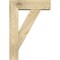 Ekena Millwork Traditional Block Rough Sawn Bracket w/ Offset Brace, Douglas Fir, 6"W x 18"D x 26"H BKT0604X18X26TRA05RDF - alternate 3